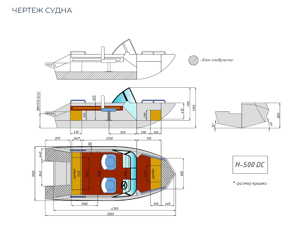 Алюминиевый катер Неман-500 DC Pro в Сыктывкаре