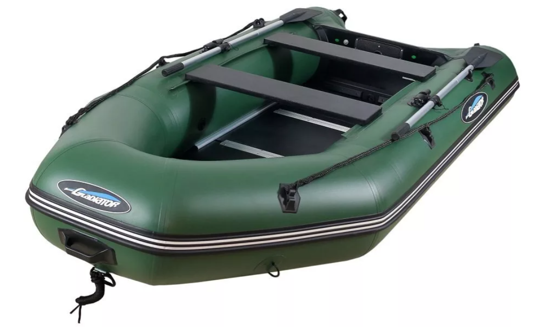 МОТОРНО-ГРЕБНАЯ ЛОДКА ПВХ GLADIATOR А 340 ТК С ФАНЕРНЫМ ПОЛОМ в Сыктывкаре