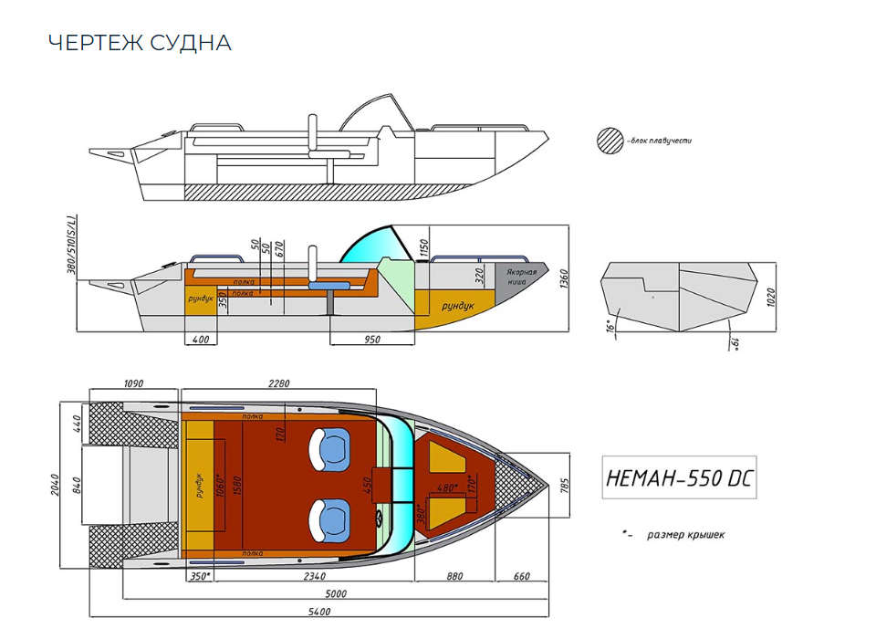 Алюминиевый катер Неман 550 DC в Сыктывкаре