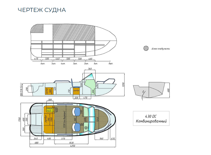 Комбинированный катер Wyatboat-430 DC в Сыктывкаре