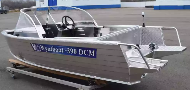 Алюминиевый катер Wyatboat-390 DCM Увеличенный борт в Сыктывкаре