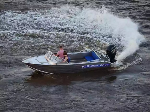 Алюминиевый катер Wyatboat-490 Pro водомет в Сыктывкаре