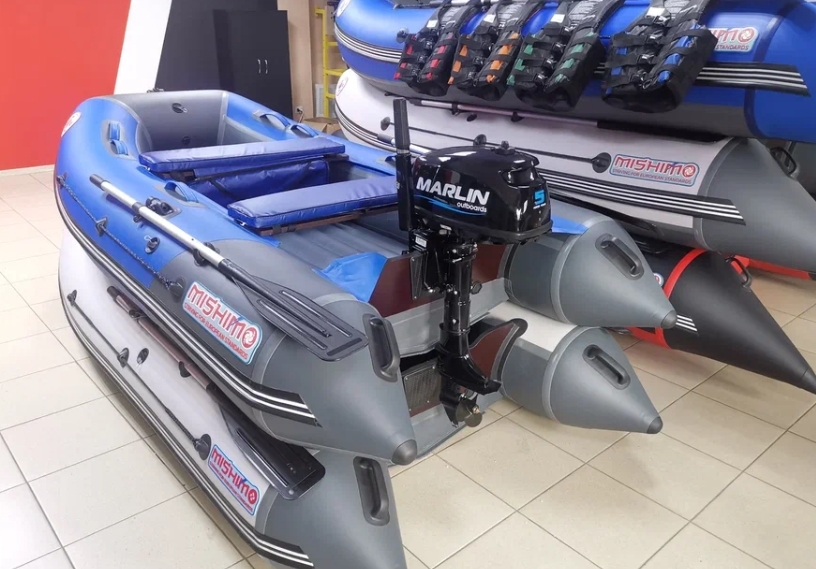 КОМПЛЕКТ ЛОДКА MISHIMO LITE 315 + МОТОР 5л.с в Сыктывкаре