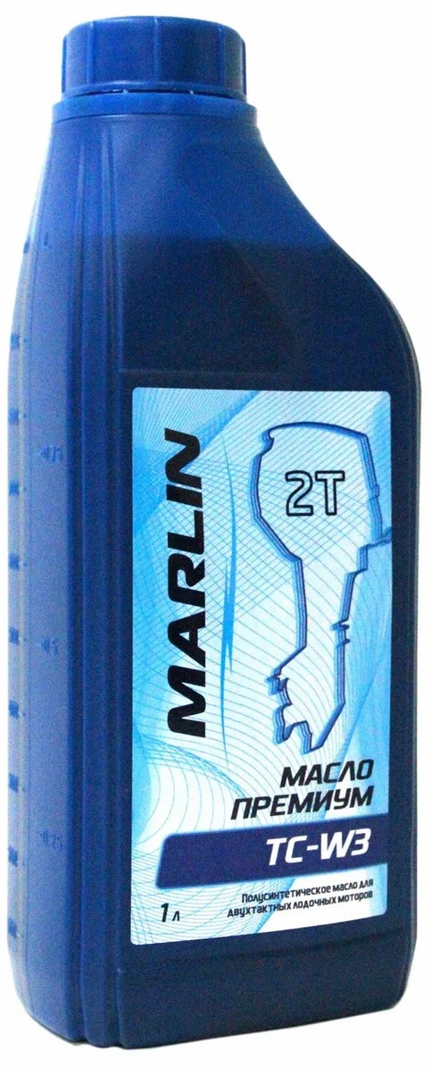 МАСЛО ПОЛУСИНТЕТИЧЕСКОЕ MARLIN ПРЕМИУМ 2Т, TC-W3, 1 ЛИТР в Сыктывкаре