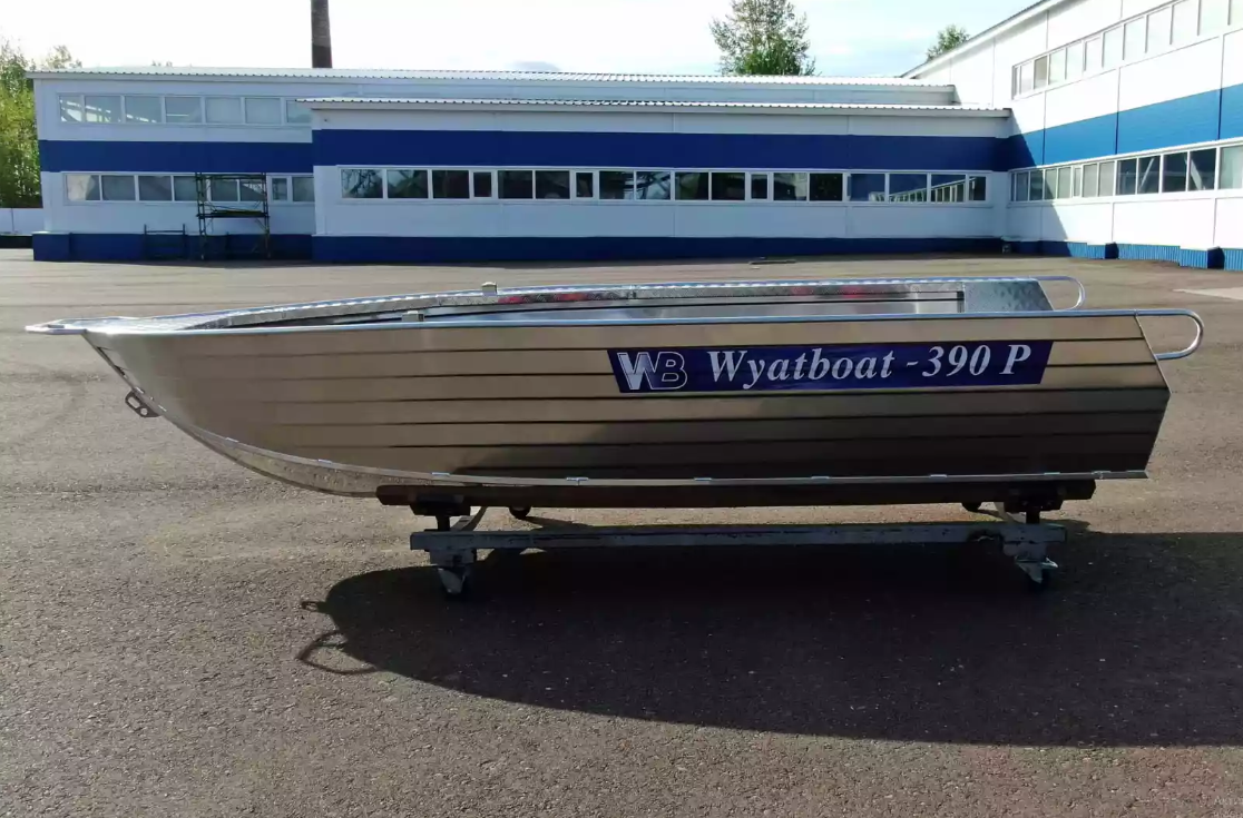 Алюминиевая лодка Wyatboat-390РМ увеличенный борт в Сыктывкаре