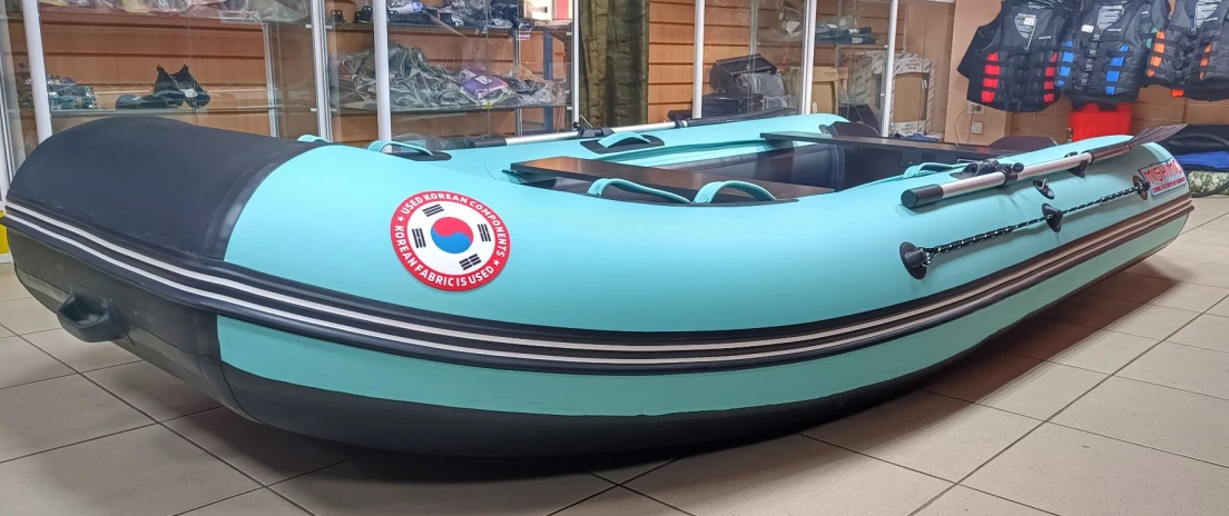 КОМПЛЕКТ ЛОДКА MISHIMO LITE 350 + МОТОР 9,8 Л.С. в Сыктывкаре