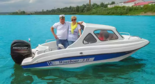 Стеклопластиковый катер Wyatboat-3 П (полурубка) в Сыктывкаре