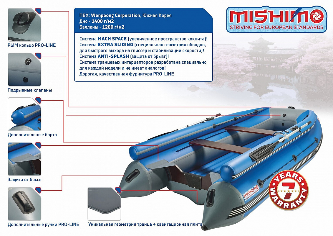 Лодка MISHIMO FAMILY LITE DF 390 в Сыктывкаре