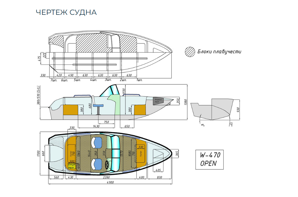 Комбинированный катер Wyatboat-470 Open в Сыктывкаре