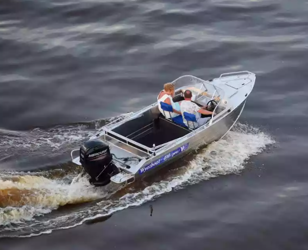 Алюминиевый катер Wyatboat-490 Pro водомет в Сыктывкаре
