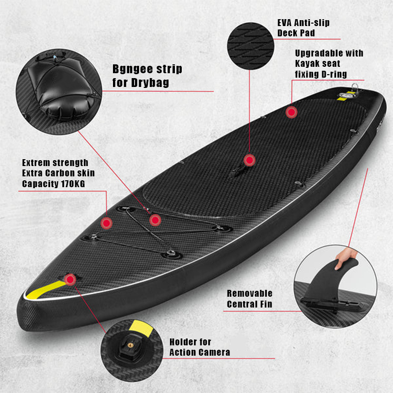 SUP (САП) ДОСКА MISHIMO CARBON DARKSIDE 11’ (335СМ) в Сыктывкаре