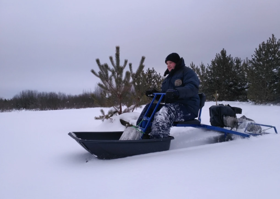 Мотобуксировщик толкач Альбатрос-XL8 с модулем. С фарой, склизы в Сыктывкаре