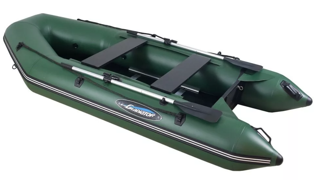 МОТОРНО-ГРЕБНАЯ ЛОДКА ПВХ GLADIATOR А 340 ТК С ФАНЕРНЫМ ПОЛОМ в Сыктывкаре