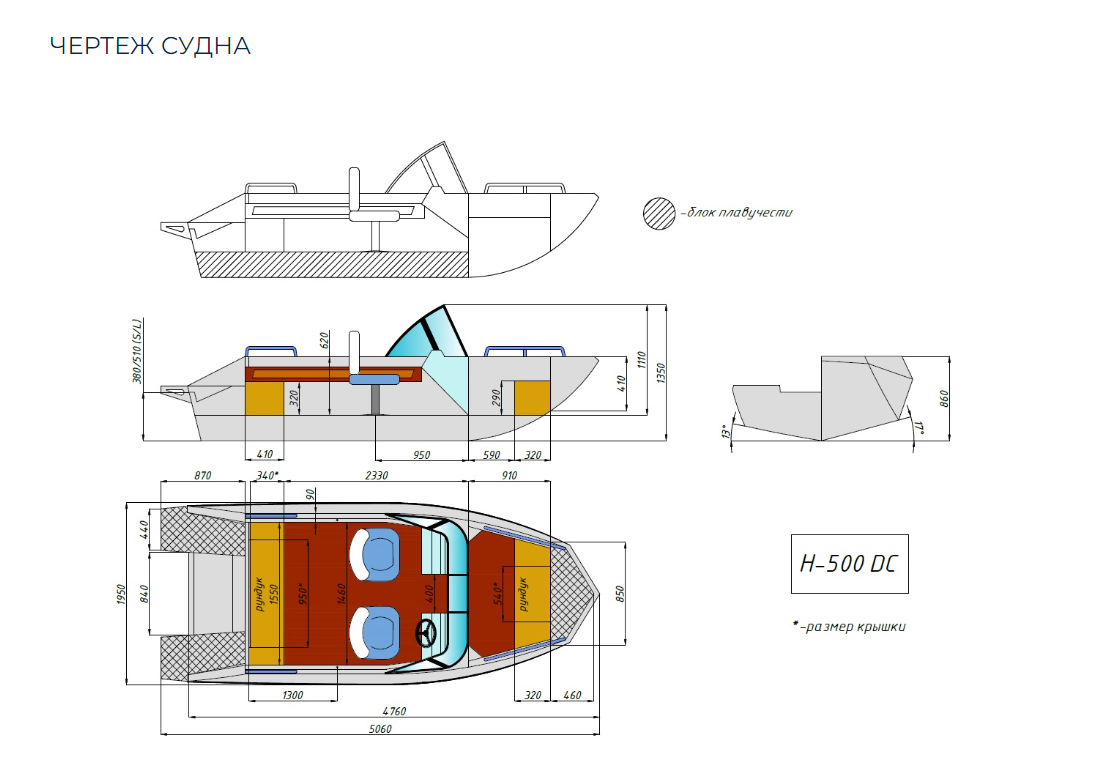 Алюминиевый катер Неман-500 DC в Сыктывкаре