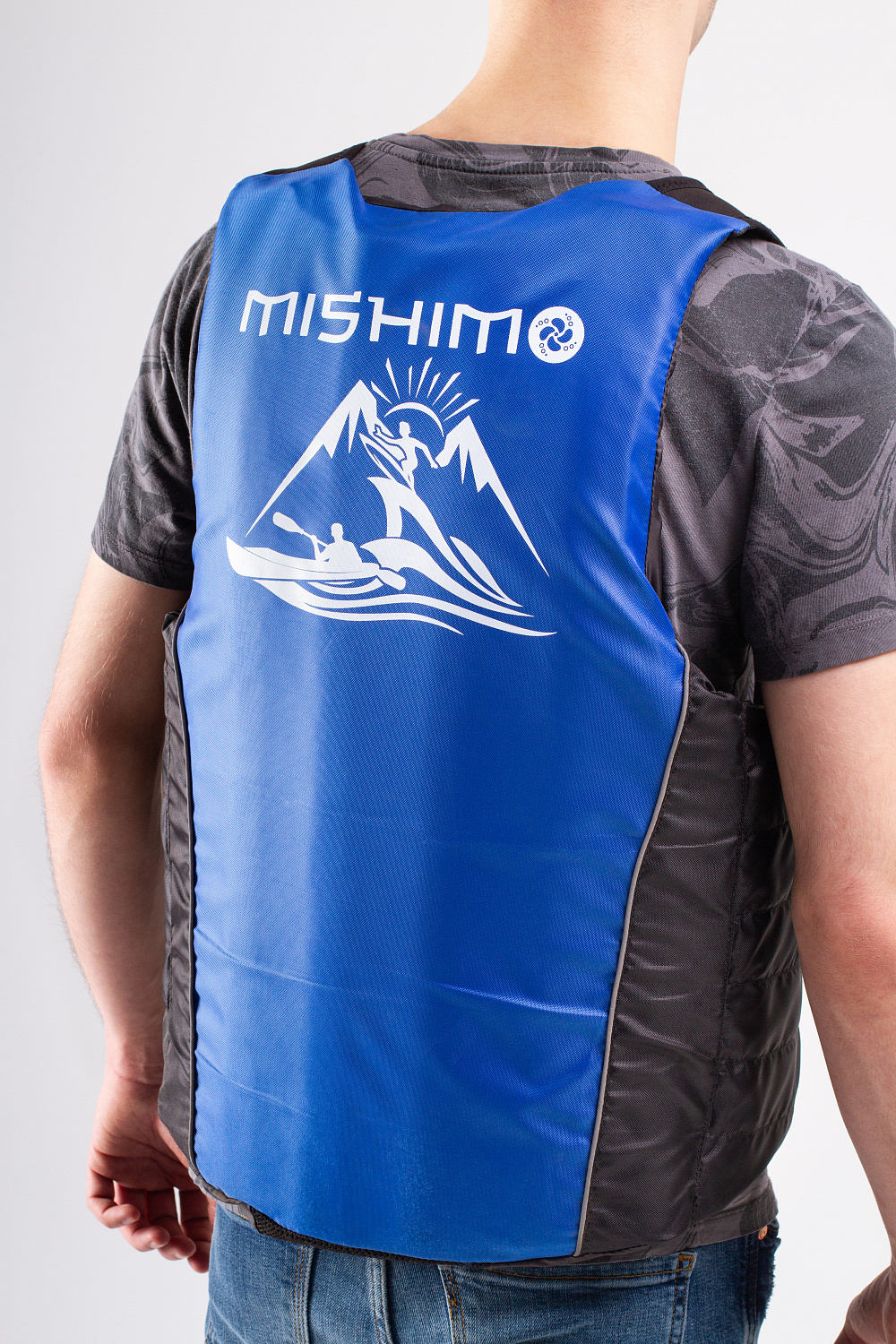 Жилет спасательный MISHIMO PRO Премиум качества Черно-синий в Сыктывкаре