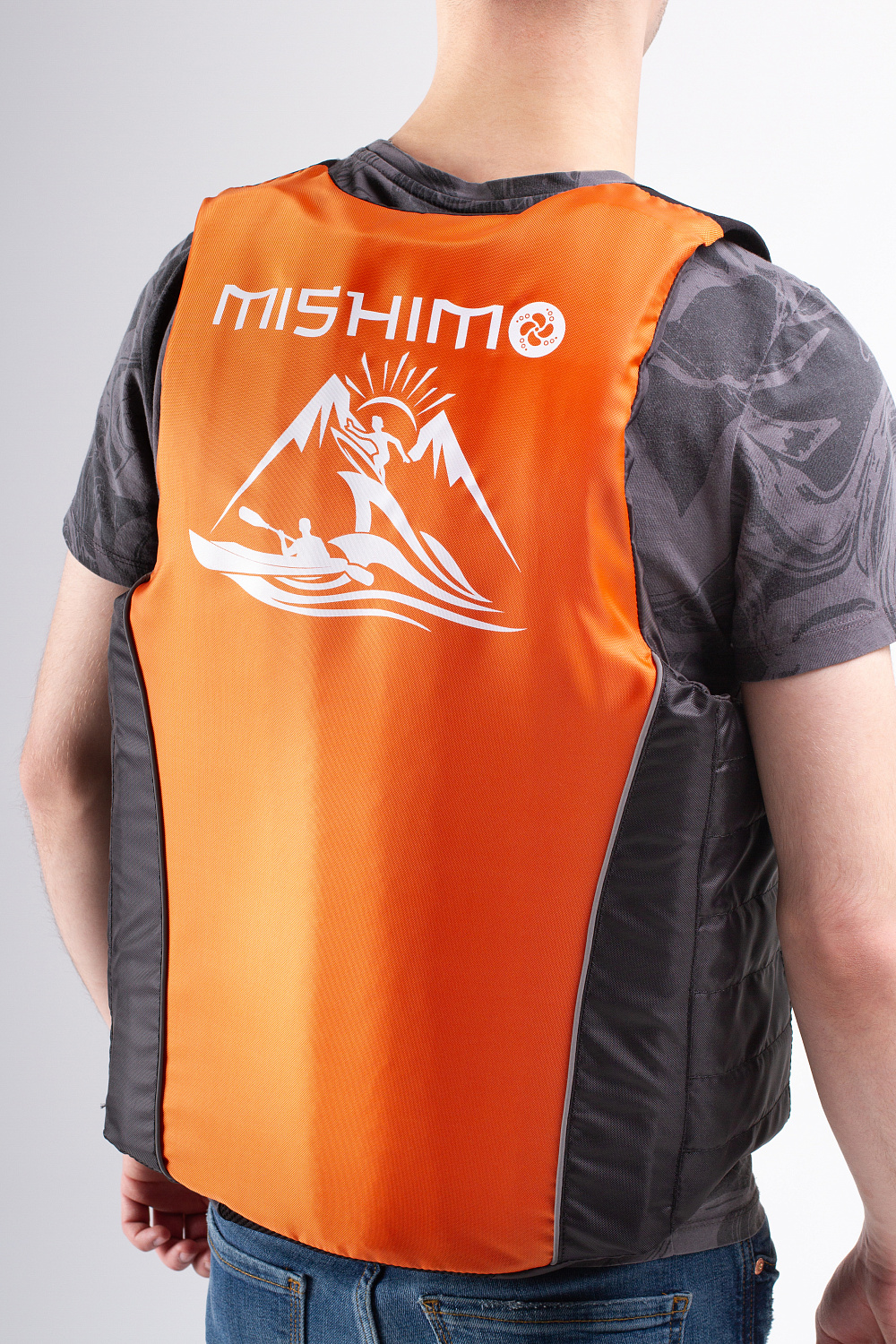 Жилет спасательный MISHIMO PRO Премиум качества Черно-оранжевый в Сыктывкаре