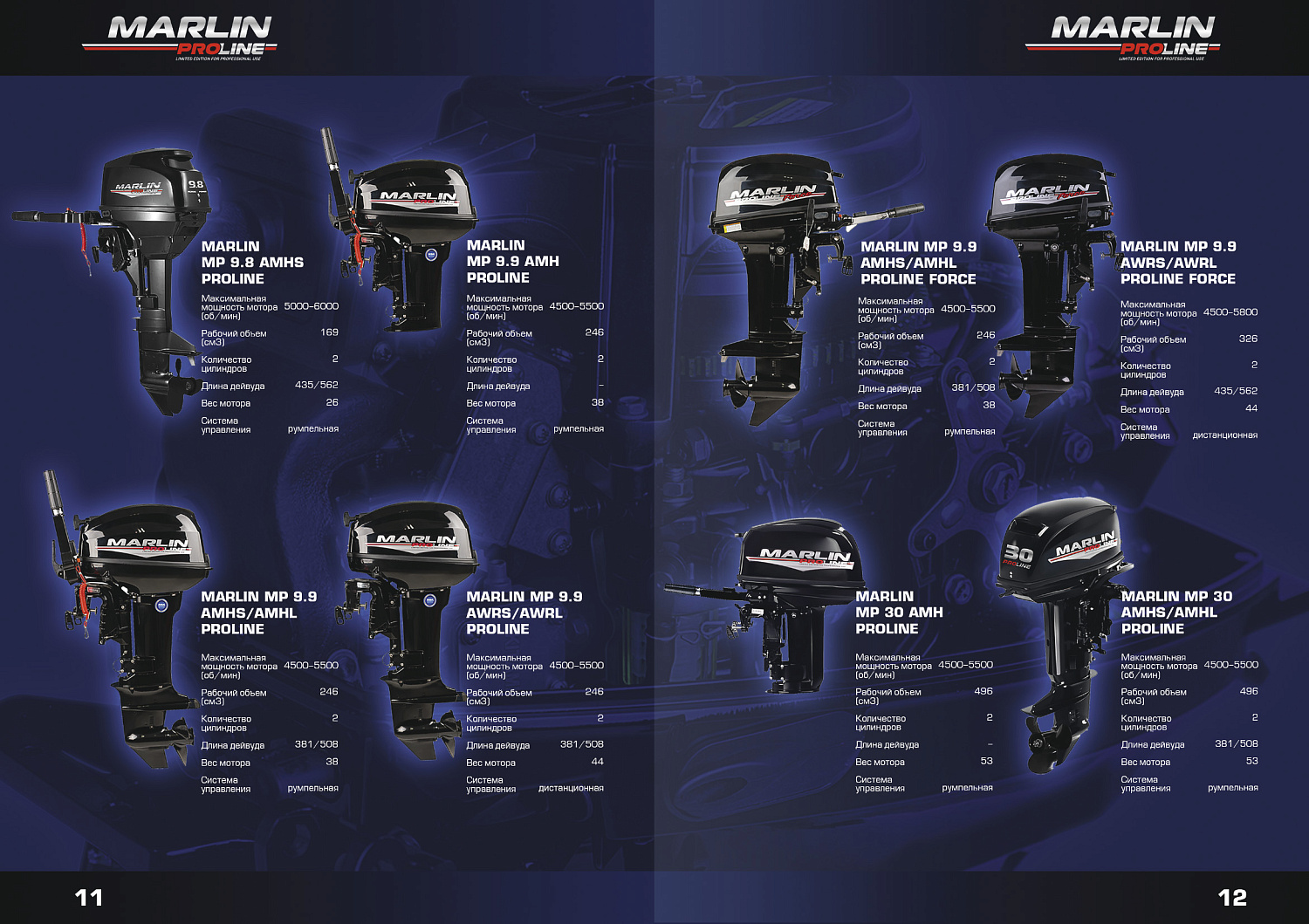 Лодочный мотор MARLIN PROLINE MP 9.9(15) AWRL в Сыктывкаре